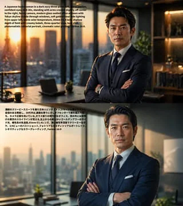 Example generated from “Bilingual Prompt Comparison Portrait”