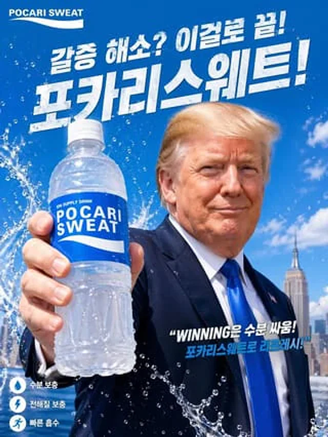 Example generated from “Korean Sports Drink Celebrity Ad Poster”