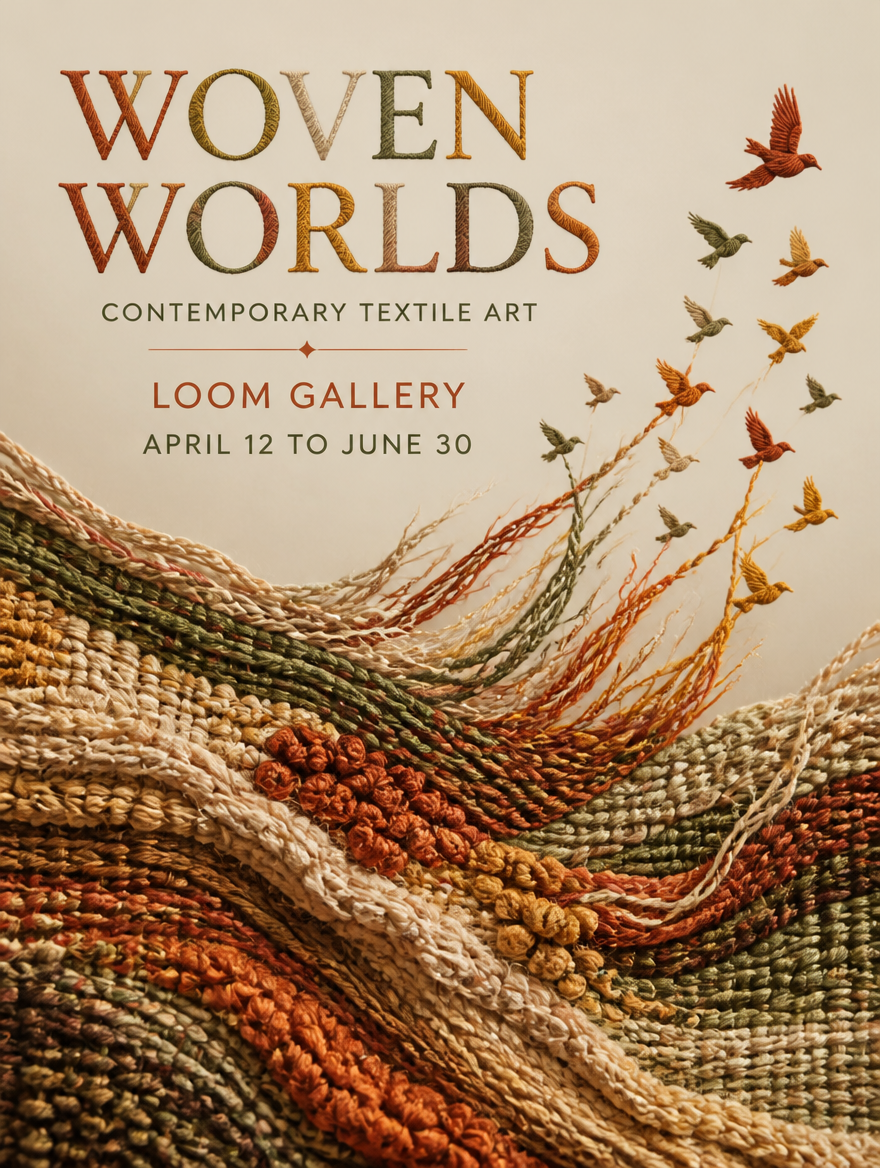 Example generated from “Design illustration · Woven Worlds Textile Show — API Models · CC BY 4.0”