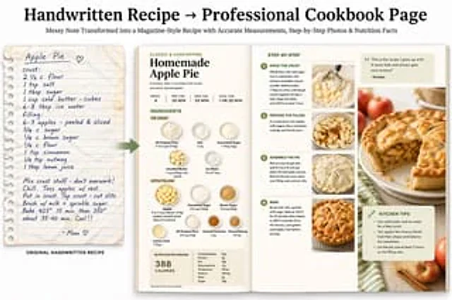 Example generated from “Professional Cookbook Layout Generator”