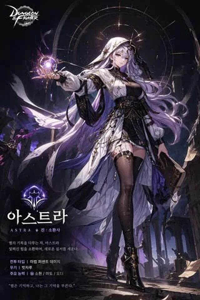 Example generated from “Anime Game Character Promo Poster”