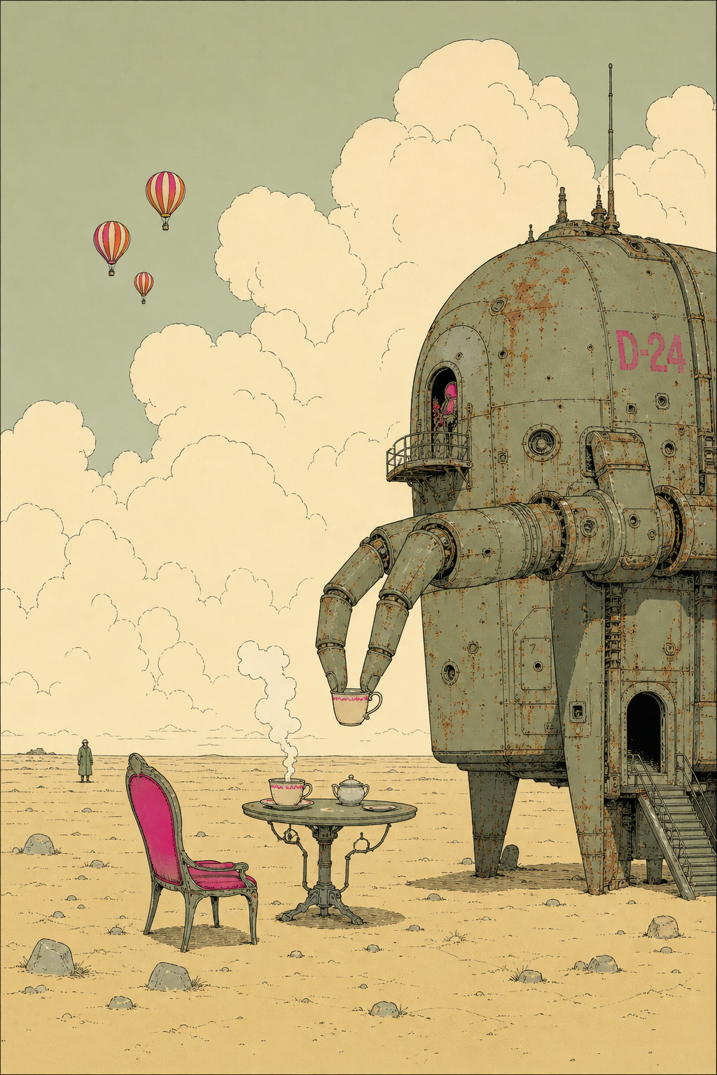 Tea with a Giant Machine Comics Concept — Shuryne · MIT