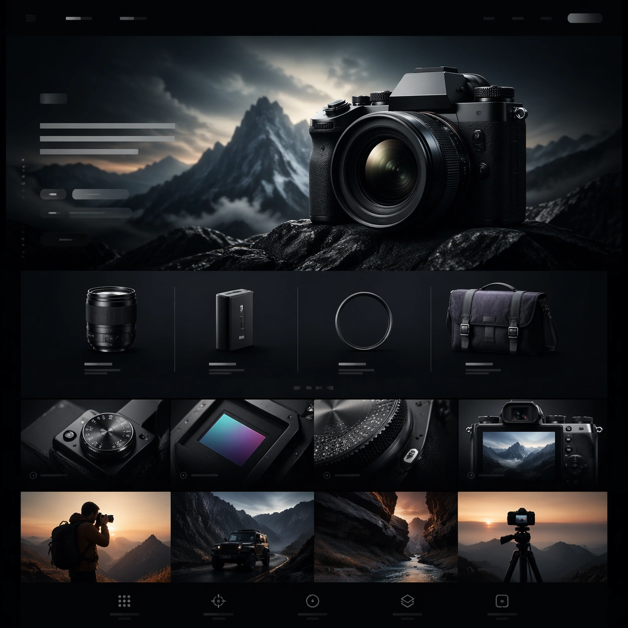 Camera Launch Website Concept — ChaosRealmsAI · MIT