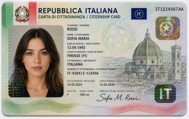 Example generated from “Realistic Identity Card Macro Photography”
