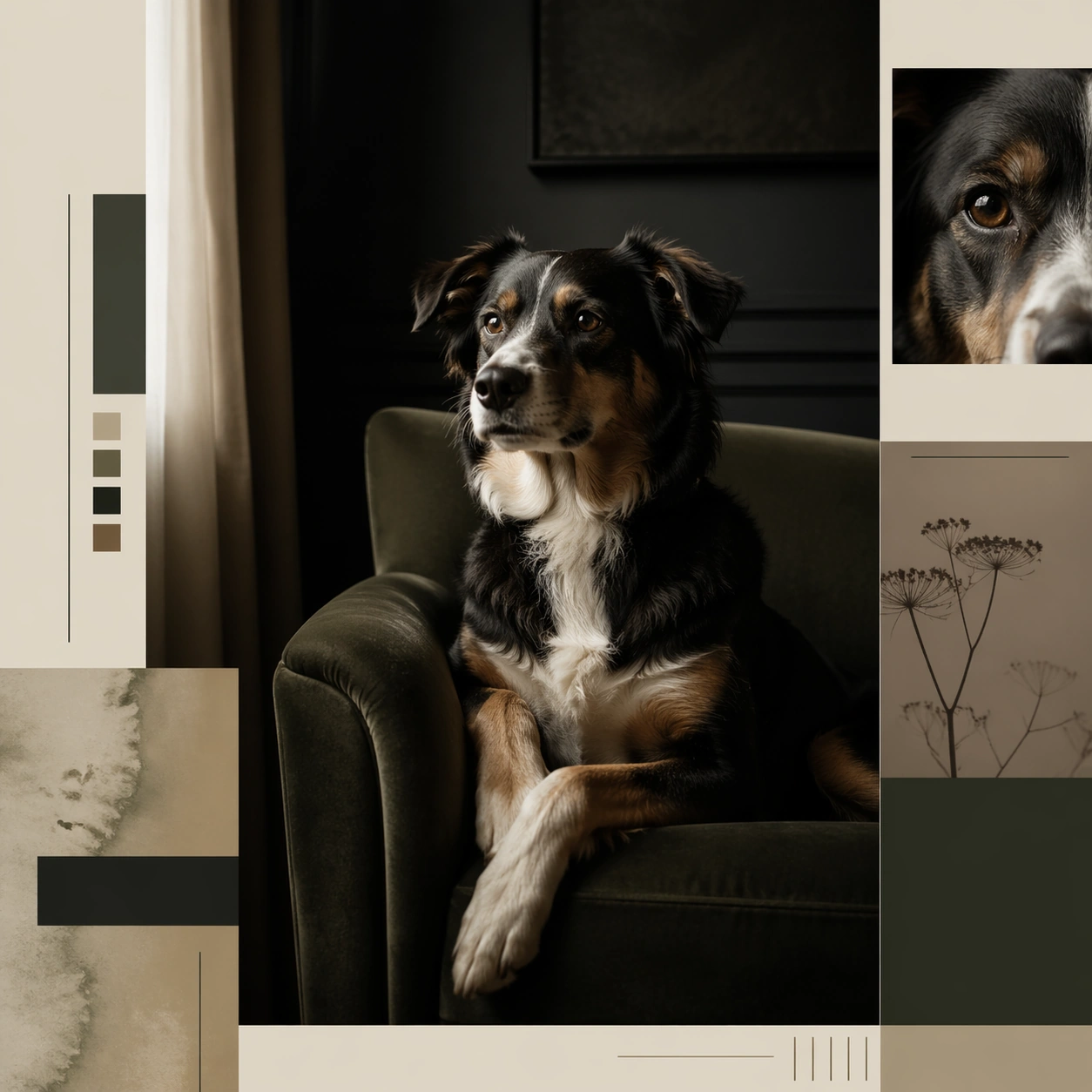 Dog Portrait Editorial Opener — ChaosRealmsAI · MIT