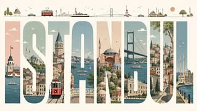Example generated from “Istanbul Typographic Travel Poster”