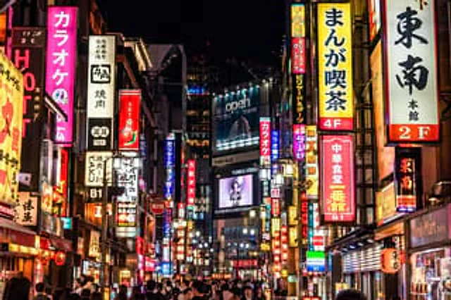 Example generated from “Photorealistic Neon Tokyo Street Scene”