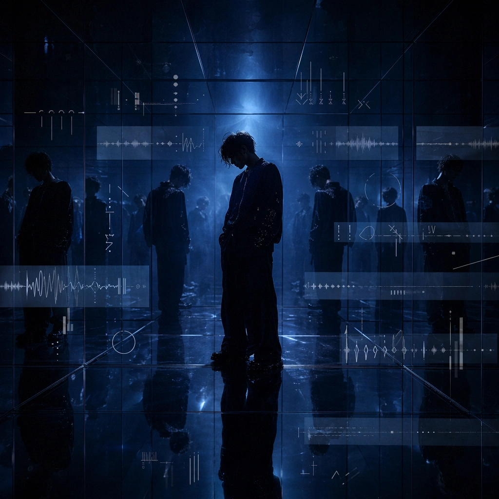 Mirror Room Music Visualizer Still — ChaosRealmsAI · MIT