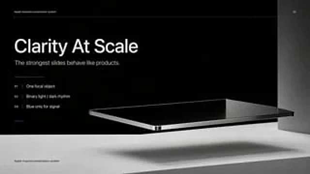 Example generated from “Apple-Style Minimal Presentation Cover”
