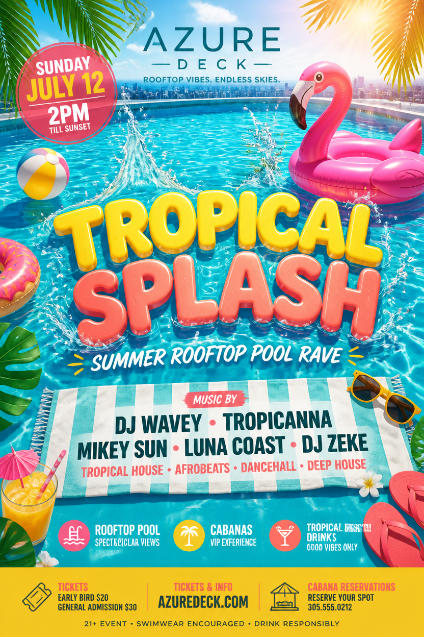 Example generated from “Design illustration · Tropical Splash Pool Party — API Models · CC BY 4.0”