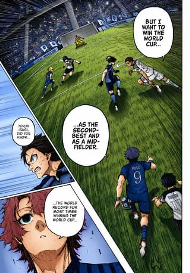 Example generated from “Colorized Soccer Manga Page”