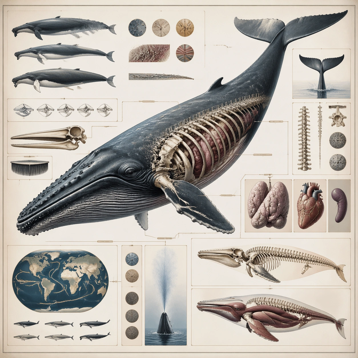 Whale Natural-History Plate Concept — ChaosRealmsAI · MIT