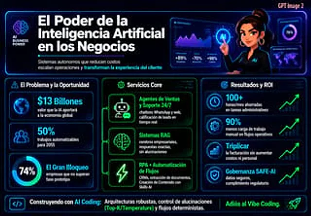 Example generated from “Spanish Neon AI Business Infographic”