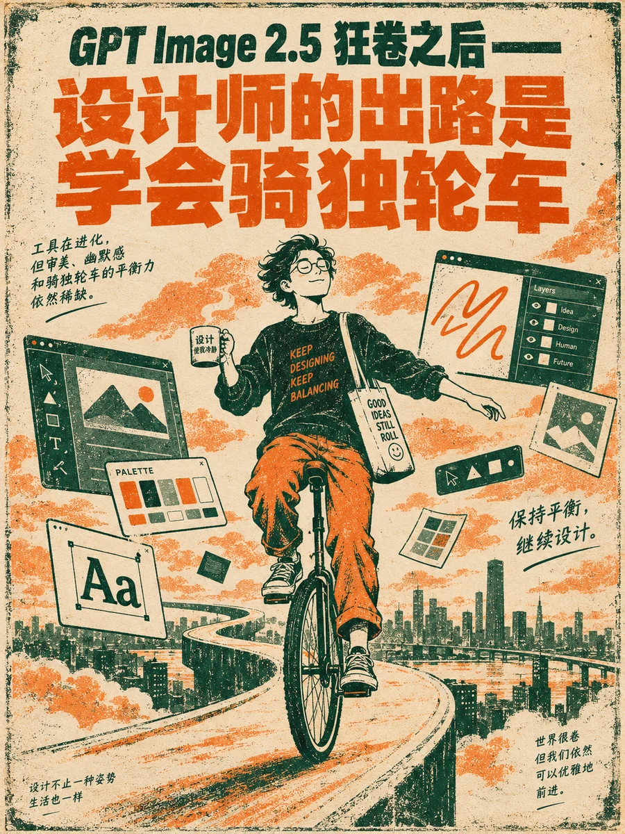 Example generated from “讽刺海报生成”
